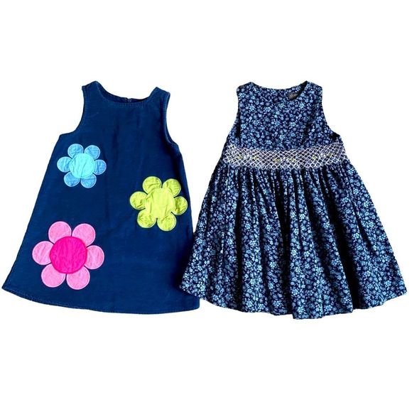 Gymboree and Copper Key little girls corduroy jumper dresses size 4 and size 5 - Picture 1 of 8